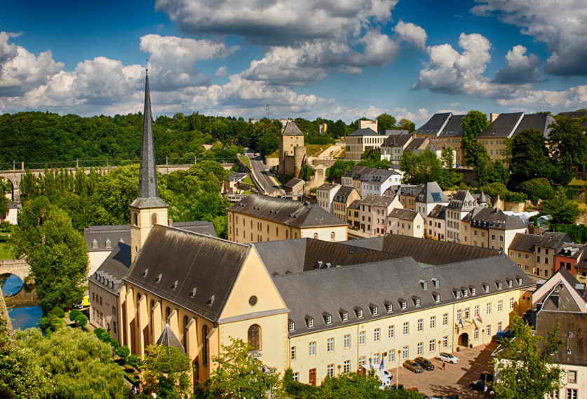 Город Вианден в Люксембурге